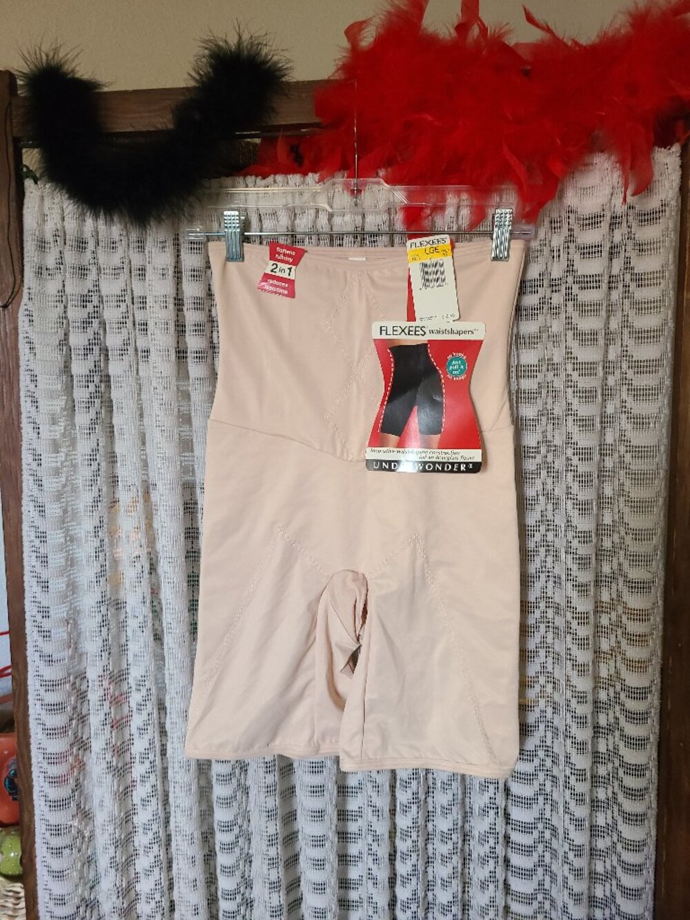 VTG NEW Flexees Underwonder 3915 Waist Shaper Long Leg Panty High Waist SZ L